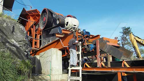 69型破碎機生產(chan) 線現場