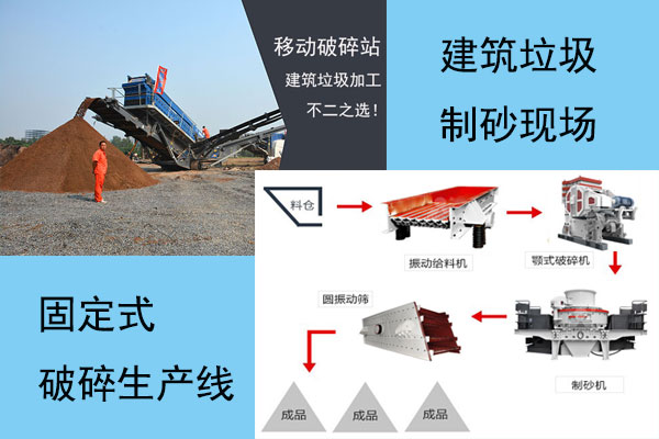 建築垃圾製砂和正常的山石製砂選什麽(me) 設備？