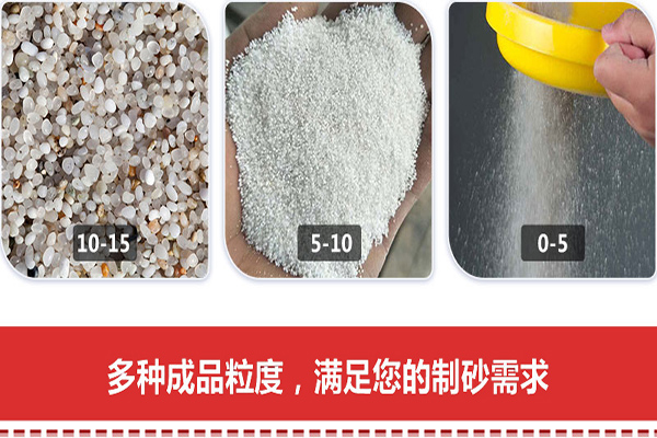 多種成品粒度滿足您的製砂需求