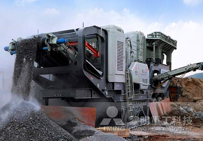 湖南建築垃圾移動站破碎現場