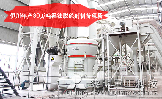 伊川某電廠年產(chan) 30萬(wan) 噸濕法脫硫劑製備現場