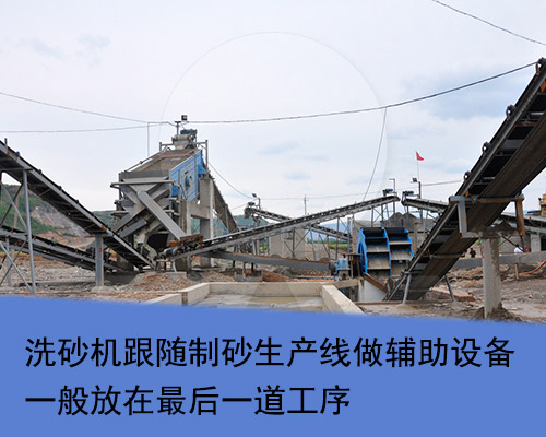洗砂機作為(wei) 製砂生產(chan) 線最後一步