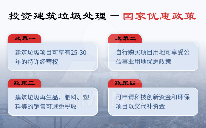 國家給予投資建築垃圾用戶的優(you) 惠政策j