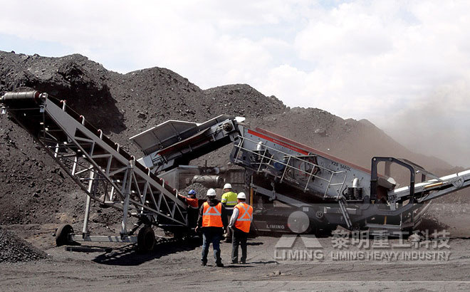內(nei) 蒙古移動破碎站生產(chan) 現場