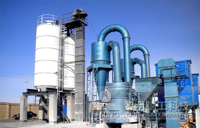 客戶來廠參觀 雷蒙磨粉機現場圖