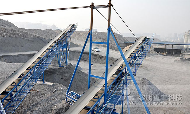 廣東(dong) 雲(yun) 浮河卵石製砂EPC項目安裝現場